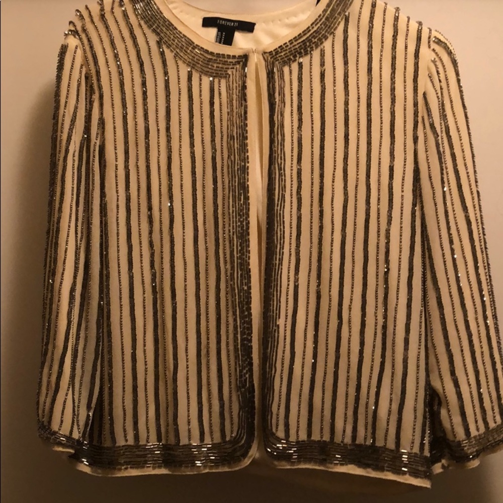 Sequin dressy blazer/cover up